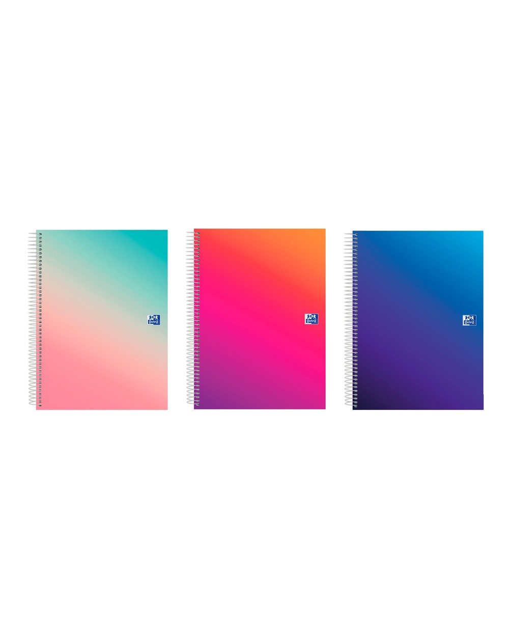 Cuaderno espiral oxford europeanbook 5 tapa extradura din a4 120 hojas horizontal kangoo gradient