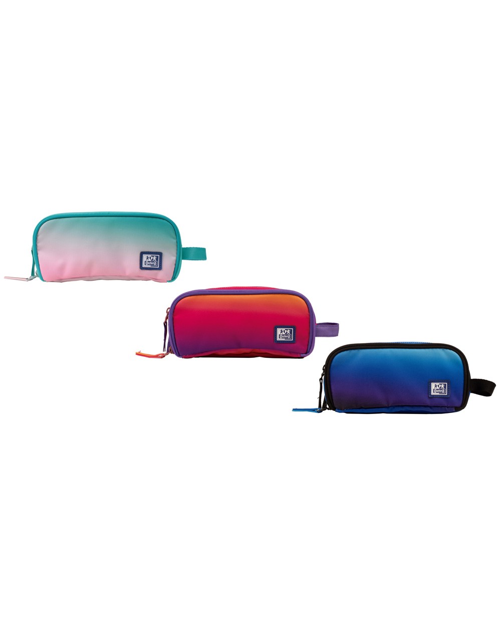 Estuche portatodo oxford kangoo gradient surtidos tres cremalleras 80x100x220 mm