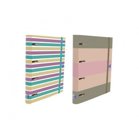 Carpeta 4 anillas oxford europeanbinder tapa extradura din a4 recambio 120 hojas horizontal