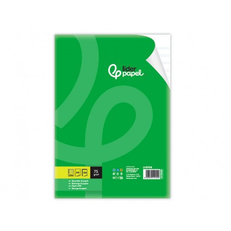 Recambio liderpapel din a4 100 hojas 75 gr pauta 4 35mm con margen 4 taladros