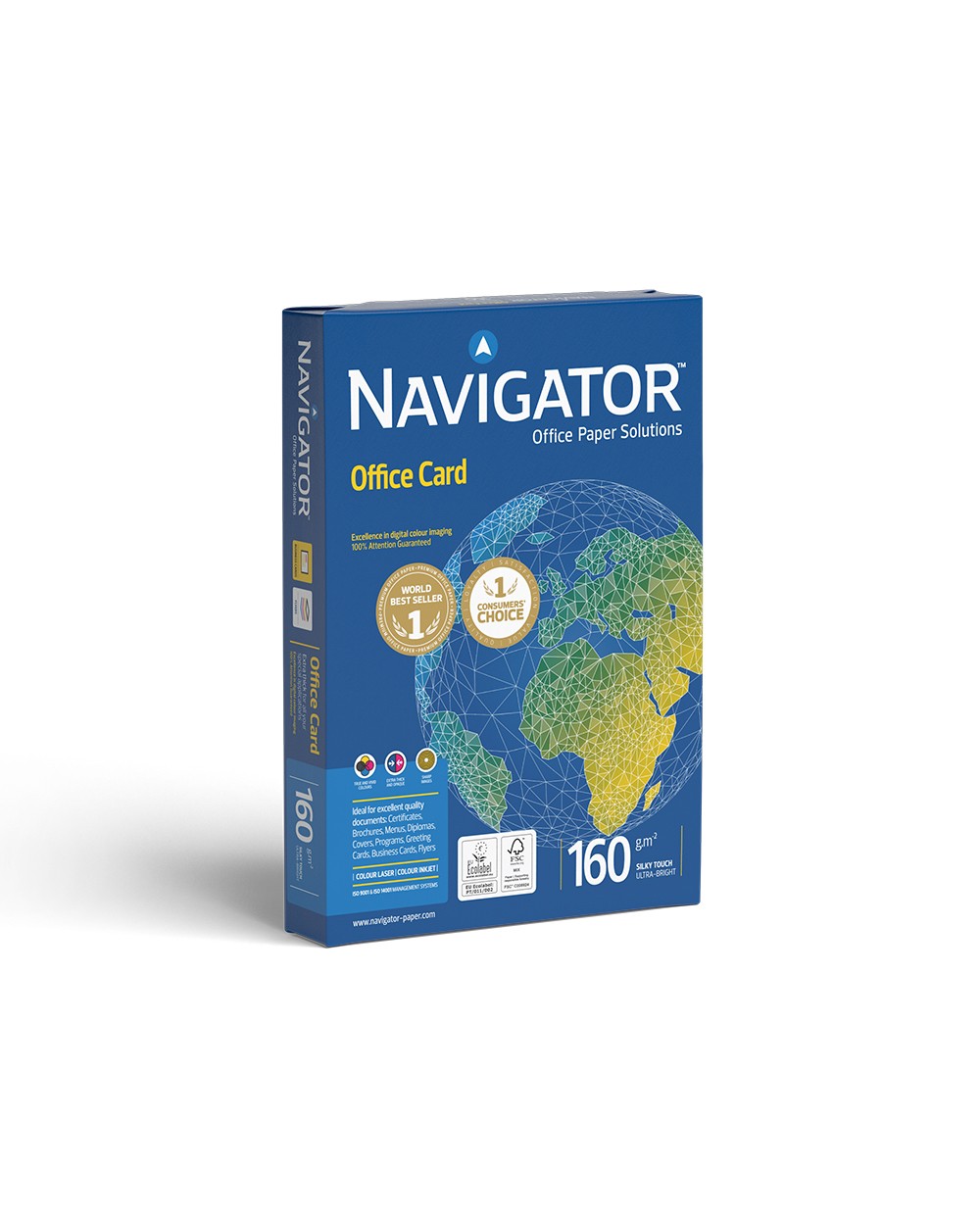 Papel fotocopiadora navigator din a3 160 gramos papel multiuso ink jet y laser paquete de 250 hojas