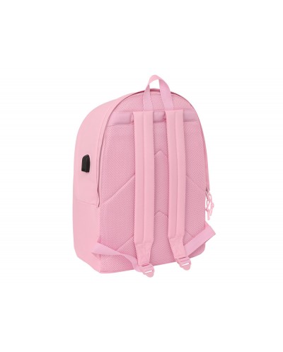 Mochila safta doble para portatil 156 usb real madrid girl 440x310x180 mm