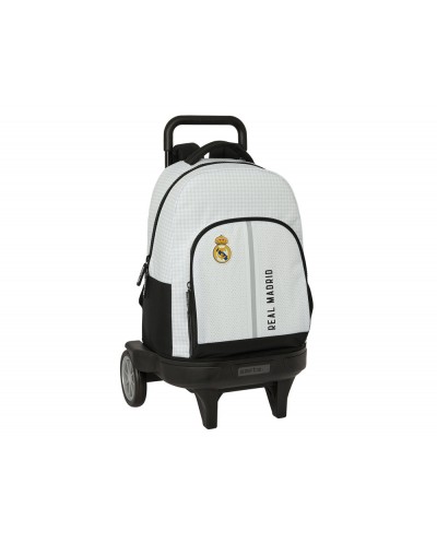 Mochila safta grande con ruedas compact evolution extraible real madrid 1 equipacion 24 25 450x330x220