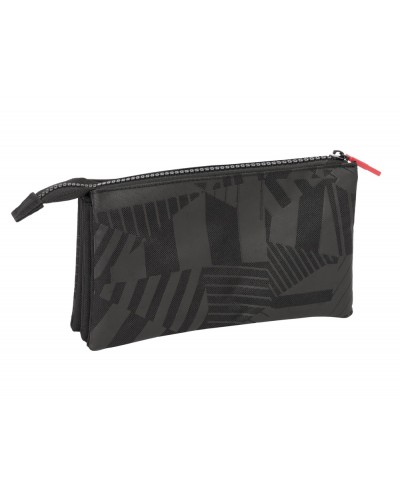 Bolso escolar portatodo safta triple fc barcelona black 30x220x120 mm