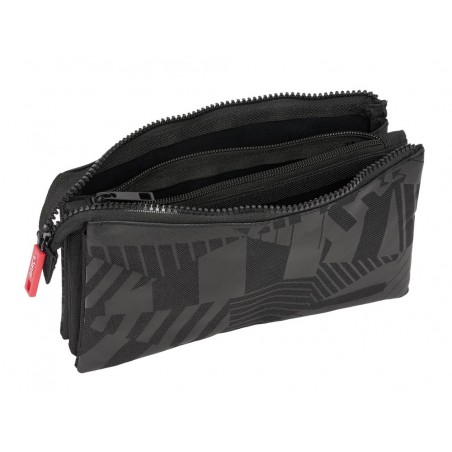 Bolso escolar portatodo safta triple fc barcelona black 30x220x120 mm