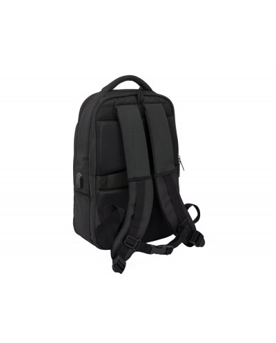 Mochila safta para portatil 156 tablet usb fc barcelona premium black 150x290x440 mm