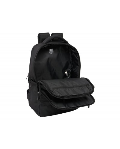 Mochila safta para portatil 156 tablet usb fc barcelona premium black 150x290x440 mm