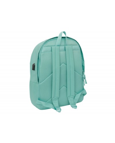 Mochila safta doble para portatil 156usb fc barcelona girl 180x310x440 mm