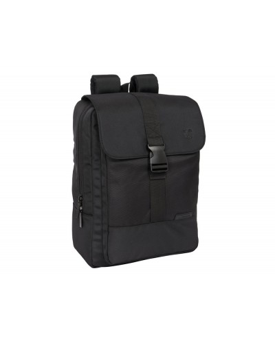 Mochila safta con solapa portatil 133 usb fc barcelona premium black 120x290x390 mm