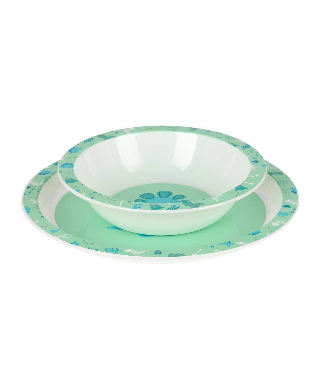 Set de platos cubiertos y vaso safta preescolar 260x260x90 mm