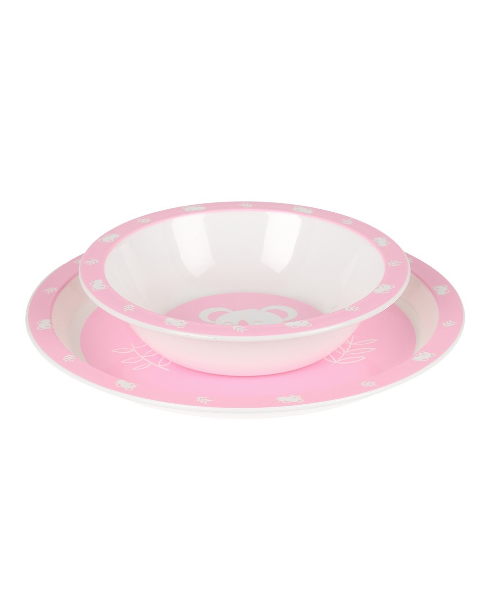 Set de platos cubiertos y vaso safta preescolar 260x260x90 mm