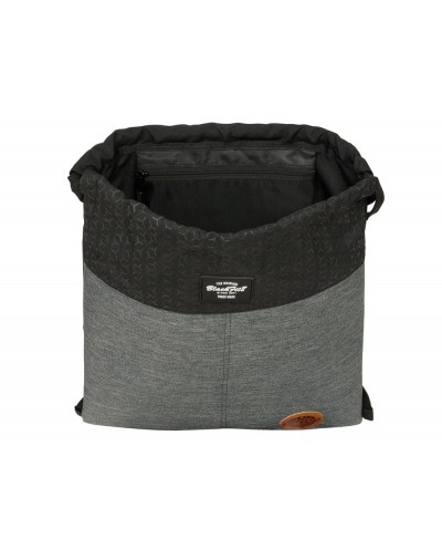 Saco plano safta reciclado blackfit8 old school 400x350x10 mm