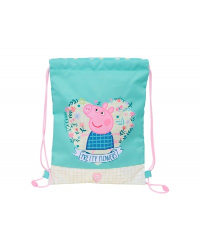Saco plano safta junior peppa pig pretty flowers 340x260x10 mm