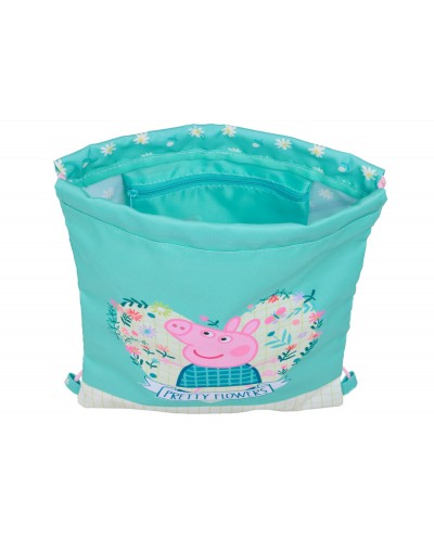 Saco plano safta junior peppa pig pretty flowers 340x260x10 mm