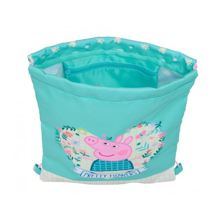 Saco plano safta junior peppa pig pretty flowers 340x260x10 mm