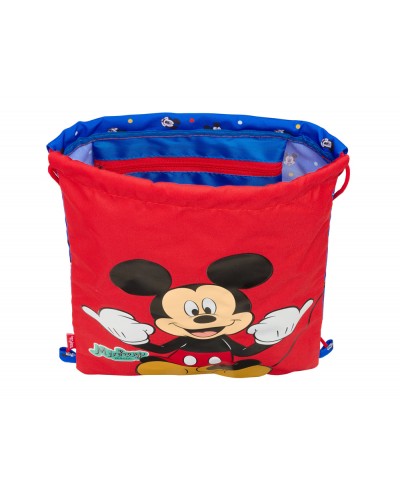 Saco plano safta junior mickey mouse good day 340x260x10 mm