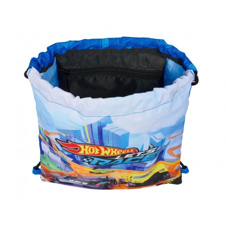 Saco plano safta junior hot wheels let s race 340x260x10 mm