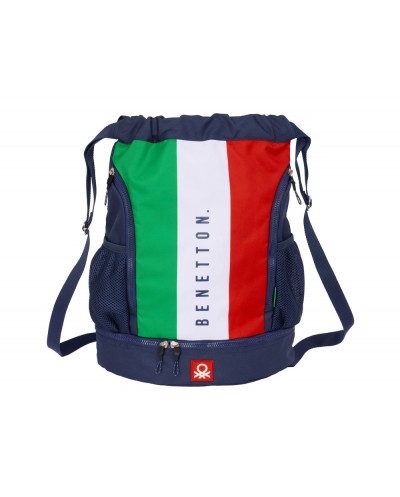 Saco mochila safta benetton flag 400x350x10 mm