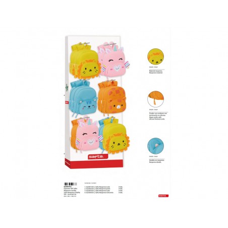 Relleno expositor safta 945 neopreno animalitos 2025 1580x650x280 mm