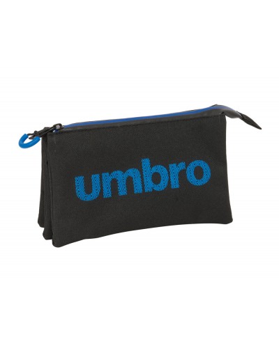 Bolso escolar portatodo safta triple umbro jet black 120x220x30 mm