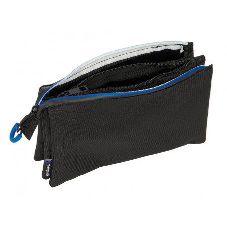 Bolso escolar portatodo safta triple umbro jet black 120x220x30 mm