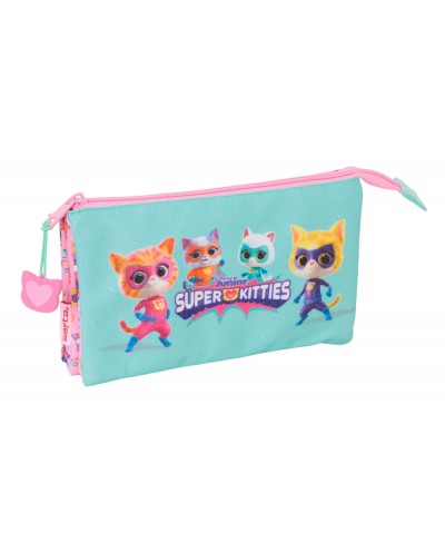 Bolso escolar portatodo safta triple superkitties 120x220x30 mm