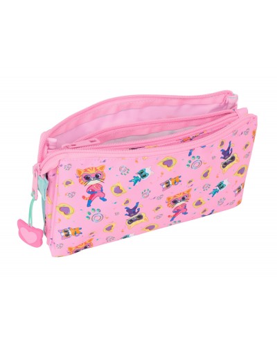 Bolso escolar portatodo safta triple superkitties 120x220x30 mm