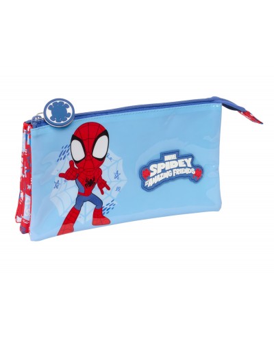 Bolso escolar portatodo safta triple spidey rescue 120x220x30 mm
