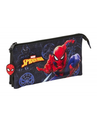 Bolso escolar portatodo safta triple spider man attack 120x220x30 mm