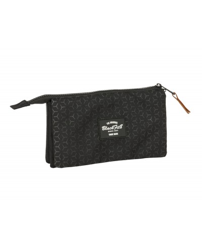 Bolso escolar portatodo safta triple reciclado blackfit8 old school 120x220x30 mm