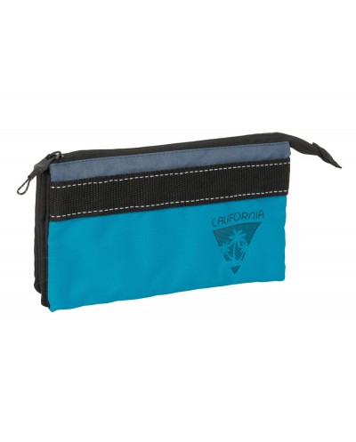 Bolso escolar portatodo safta triple reciclado blackfit8 california 120x220x30 mm