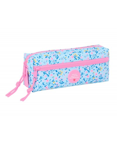 Bolso escolar portatodo safta triple con goma elastica 22cm vicky martin berrocal paraiso 85x220x60 mm