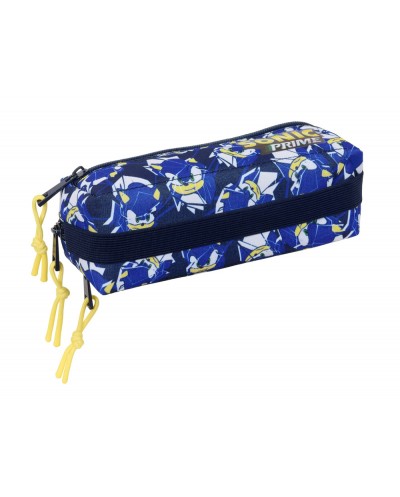 Bolso escolar portatodo safta triple con goma elastica 22cm sonic prime city 85x220x60 mm