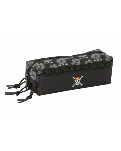 Bolso escolar portatodo safta triple con goma elastica 22cm one piece pirates 85x220x60 mm