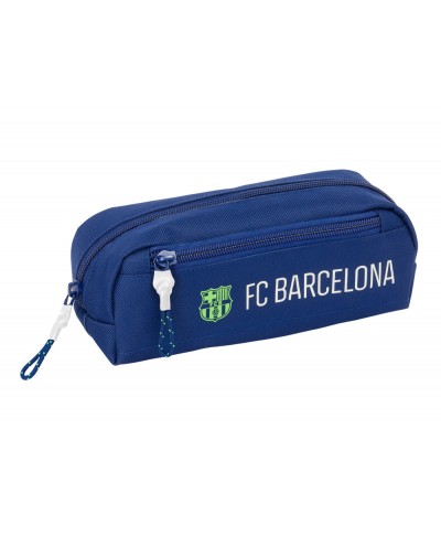 Bolso escolar portatodo safta triple con goma elastica 22cm fc barcelona navy blue 85x220x60 mm