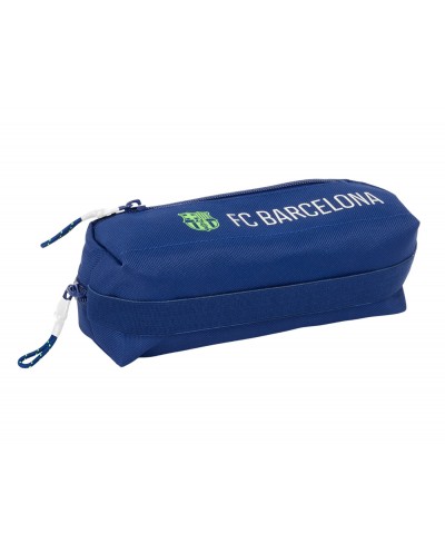 Bolso escolar portatodo safta triple con goma elastica 22cm fc barcelona navy blue 85x220x60 mm