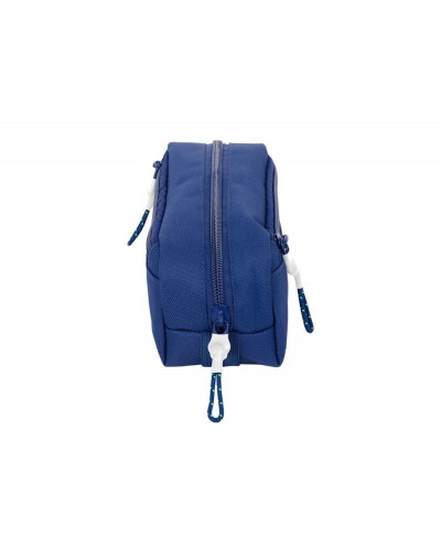Bolso escolar portatodo safta triple con goma elastica 22cm fc barcelona navy blue 85x220x60 mm