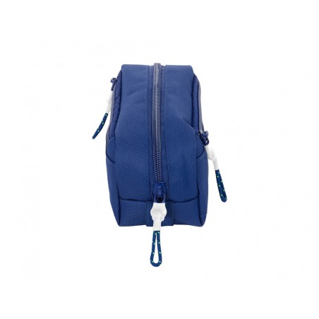 Bolso escolar portatodo safta triple con goma elastica 22cm fc barcelona navy blue 85x220x60 mm
