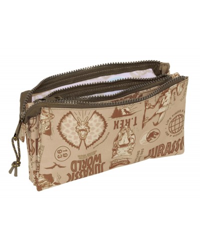 Bolso escolar portatodo safta triple jurassic world 120x220x30 mm