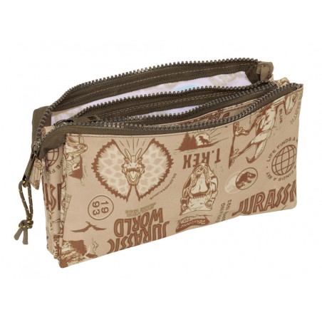 Bolso escolar portatodo safta triple jurassic world 120x220x30 mm