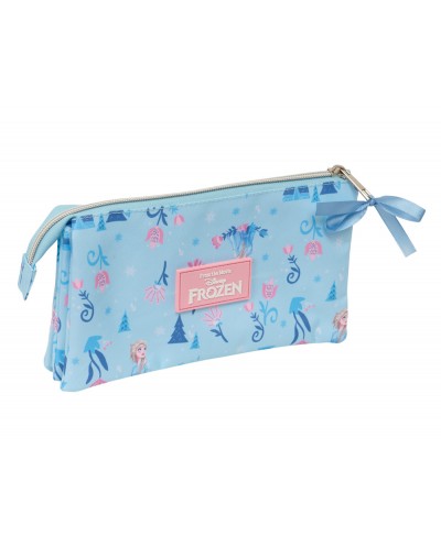 Bolso escolar portatodo safta triple frozen ice magic 120x220x30 mm