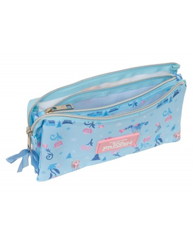 Bolso escolar portatodo safta triple frozen ice magic 120x220x30 mm