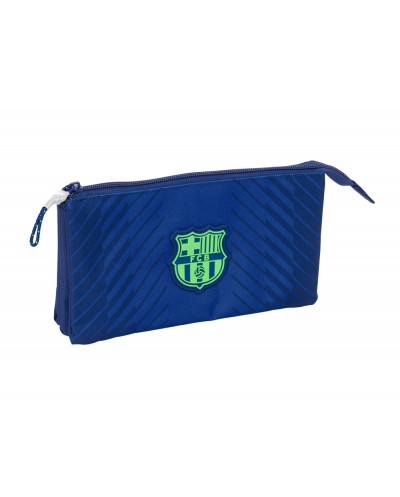 Bolso escolar portatodo safta triple fc barcelona navy blue 120x220x30 mm