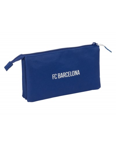 Bolso escolar portatodo safta triple fc barcelona navy blue 120x220x30 mm