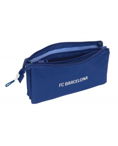 Bolso escolar portatodo safta triple fc barcelona navy blue 120x220x30 mm