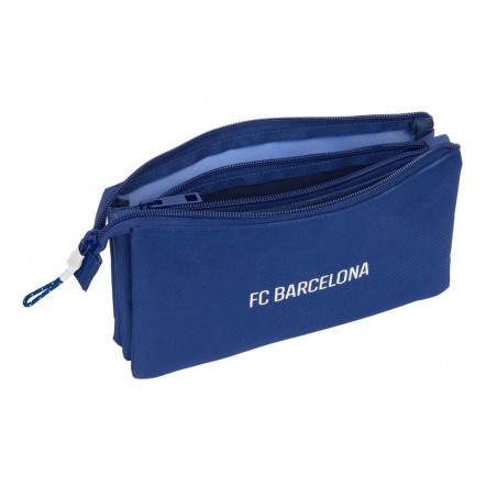 Bolso escolar portatodo safta triple fc barcelona navy blue 120x220x30 mm
