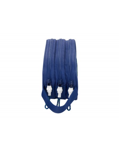Bolso escolar portatodo safta triple fc barcelona navy blue 85x210x70 mm