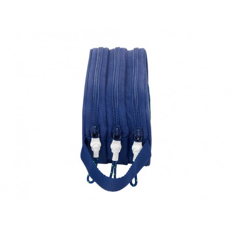 Bolso escolar portatodo safta triple fc barcelona navy blue 85x210x70 mm