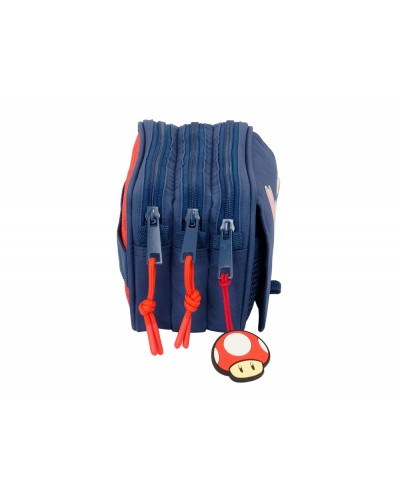 Bolso escolar portatodo safta triple big super mario trick 100x215x80 mm