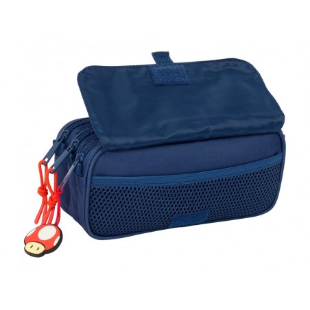 Bolso escolar portatodo safta triple big super mario trick 100x215x80 mm